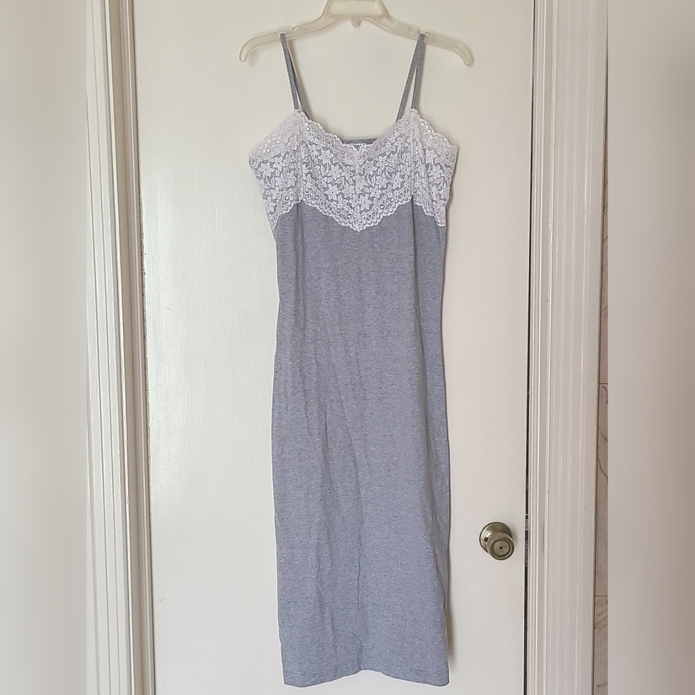 Lace Trim Slip Dress S